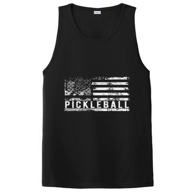Us Flag Pickleball American Pickleball Player PosiCharge Competitor Tank