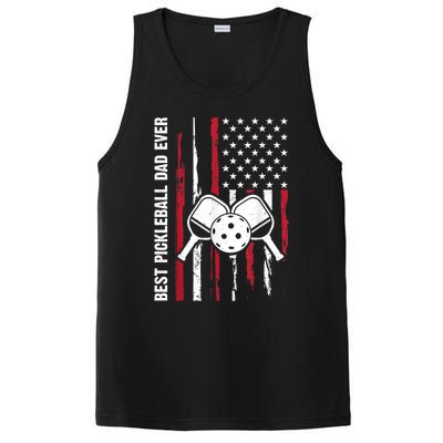 US Flag Pickleball Player Paddleball Lover PosiCharge Competitor Tank