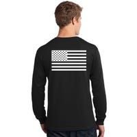 USA Flag Patriotic Front & Back United States Of America Pride Tall Long Sleeve T-Shirt