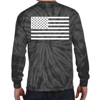 USA Flag Patriotic Front & Back United States Of America Pride Tie-Dye Long Sleeve Shirt