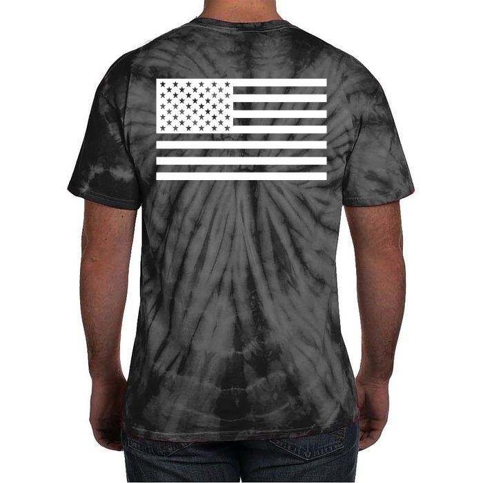 USA Flag Patriotic Front & Back United States Of America Pride Tie-Dye T-Shirt