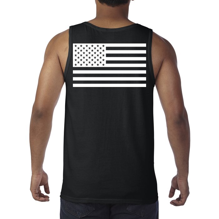 USA Flag Patriotic Front & Back United States Of America Pride Tank Top