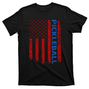 US Flag Pickleball Player Paddleball Lover T-Shirt