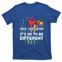 Usa For Peace Love Autism ItS Ok To Be Different Gift T-Shirt