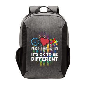 Usa For Peace Love Autism ItS Ok To Be Different Gift Vector Backpack