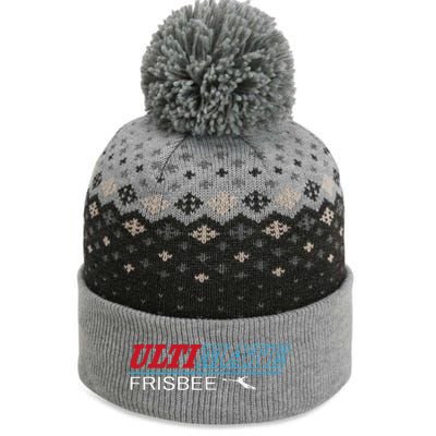 Ultimate Frisbee Player Disc Golf The Baniff Cuffed Pom Beanie