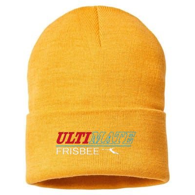 Ultimate Frisbee Player Disc Golf Sustainable Knit Beanie