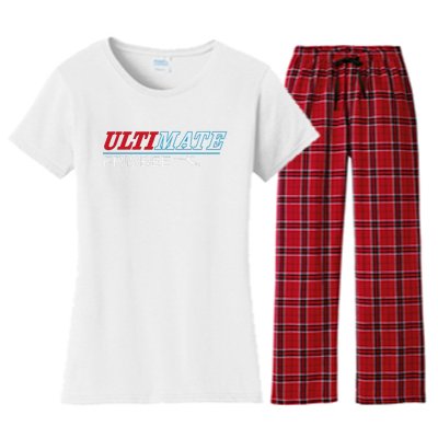 Ultimate Frisbee Player Disc Golf Women's Flannel Pajama Set