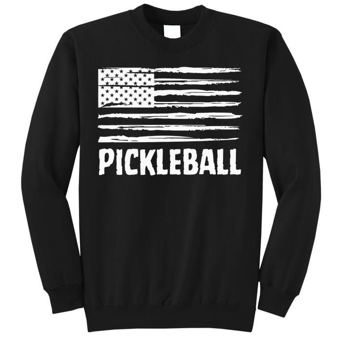 USA Flag Pickleball Vintage Cool Sweatshirt