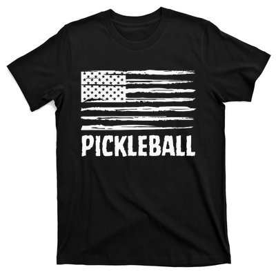 USA Flag Pickleball Vintage Cool T-Shirt