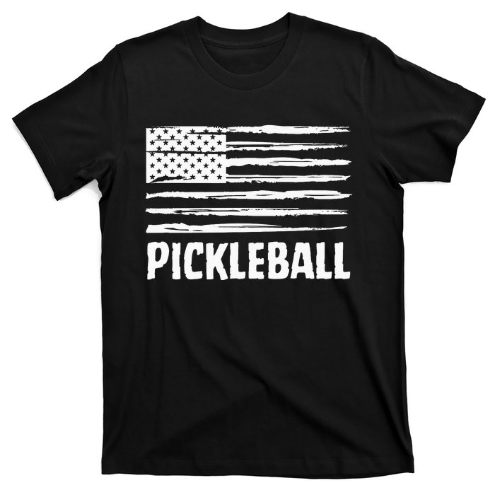 USA Flag Pickleball Vintage Cool T-Shirt