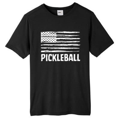 USA Flag Pickleball Vintage Cool Tall Fusion ChromaSoft Performance T-Shirt