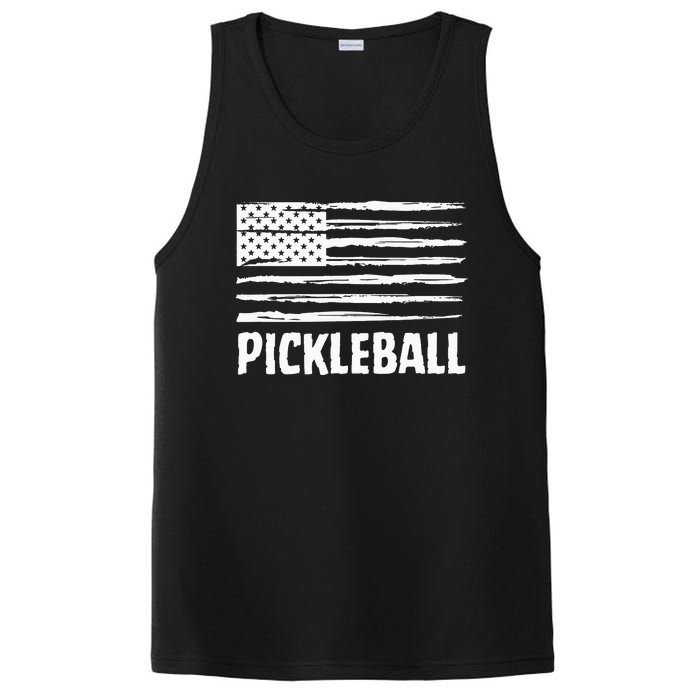 USA Flag Pickleball Vintage Cool PosiCharge Competitor Tank