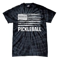 USA Flag Pickleball Vintage Cool Tie-Dye T-Shirt