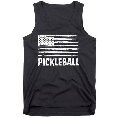 USA Flag Pickleball Vintage Cool Tank Top