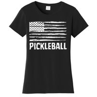 USA Flag Pickleball Vintage Cool Women's T-Shirt