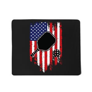 US Flag Pickleball Player Paddleball Lover Mousepad