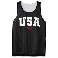 USA Flag Patriotic 4th Of July America Day Of Independence Mesh Reversible Basketball Jersey Tank