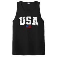 USA Flag Patriotic 4th Of July America Day Of Independence PosiCharge Competitor Tank