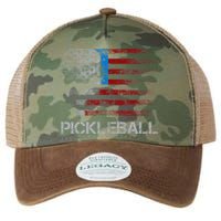 Us Flag Pickleball Player Paddleball Lover Legacy Tie Dye Trucker Hat