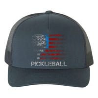 Us Flag Pickleball Player Paddleball Lover Yupoong Adult 5-Panel Trucker Hat