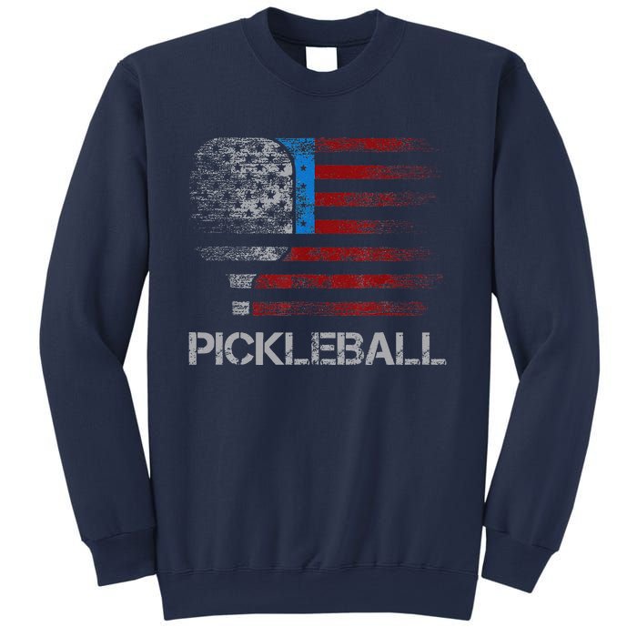 Us Flag Pickleball Player Paddleball Lover Sweatshirt