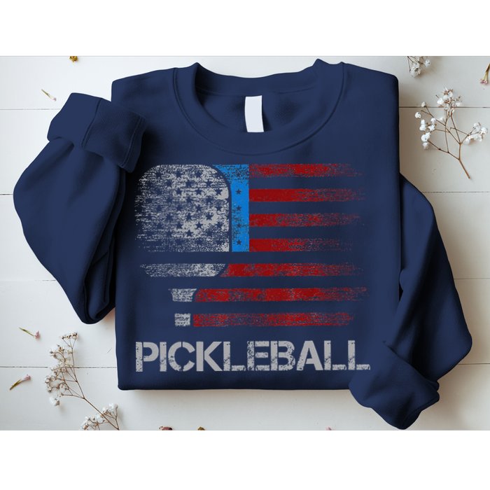 Us Flag Pickleball Player Paddleball Lover Sweatshirt