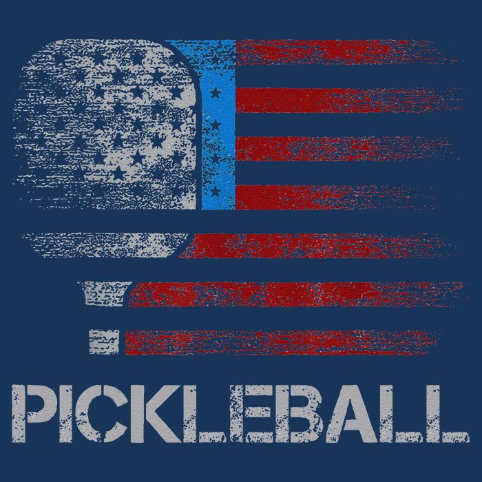 Us Flag Pickleball Player Paddleball Lover Flatbill Hat