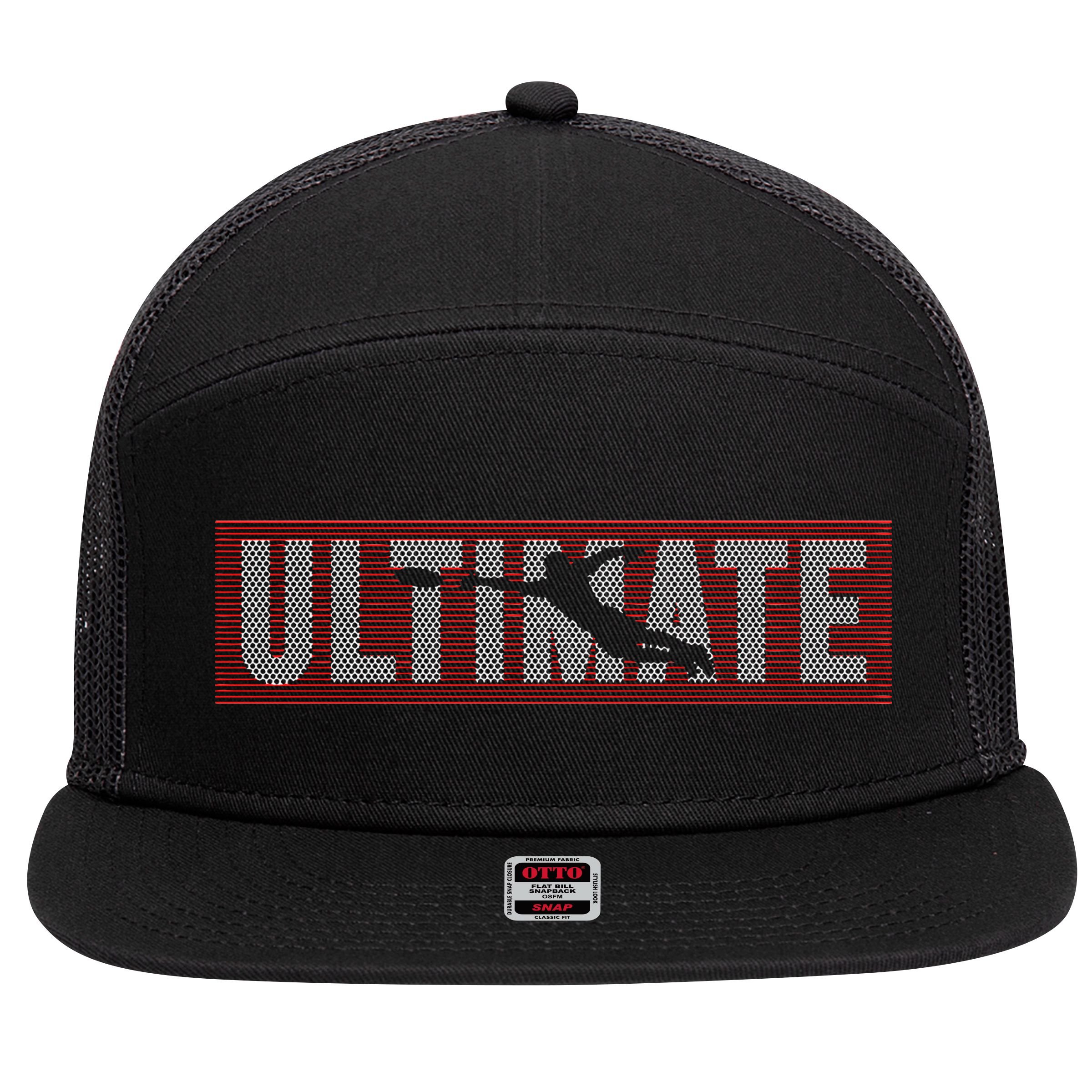 Ultimate Frisbee Player Disc Golf 7 Panel Mesh Trucker Snapback Hat