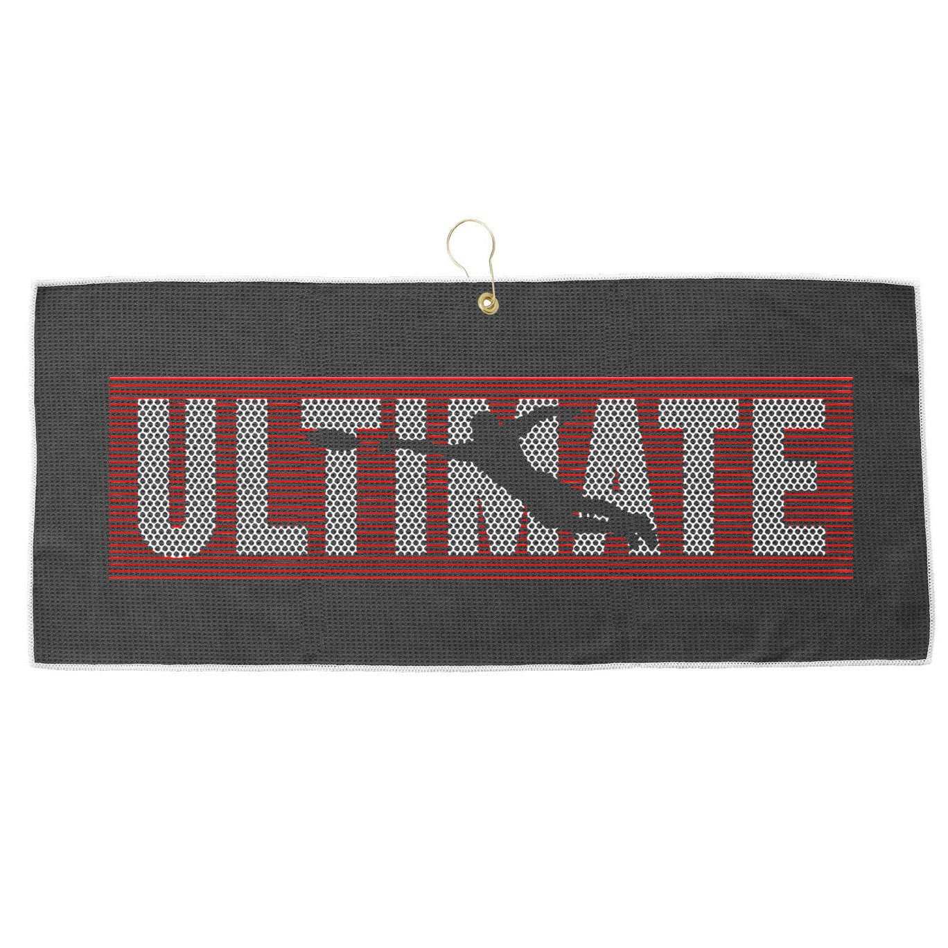 Ultimate Frisbee Player Disc Golf Large Microfiber Waffle Golf Towel