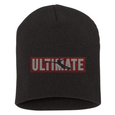 Ultimate Frisbee Player Disc Golf Short Acrylic Beanie