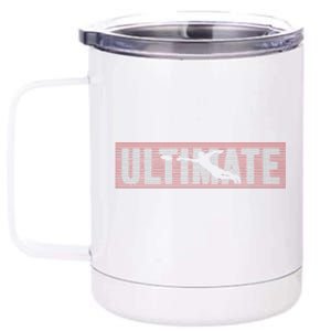 Ultimate Frisbee Player Disc Golf 12 oz Stainless Steel Tumbler Cup