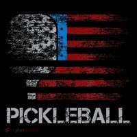 Us Flag Pickleball Player Paddleball Lover 16 in Basic Backpack