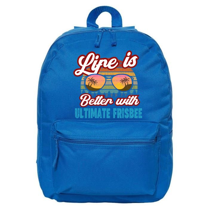 Ultimate Frisbee Player Life Is Better With Ultimate Frisbee Cool Gift 16 in Basic Backpack