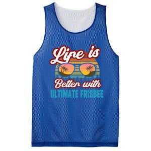 Ultimate Frisbee Player Life Is Better With Ultimate Frisbee Cool Gift Mesh Reversible Basketball Jersey Tank