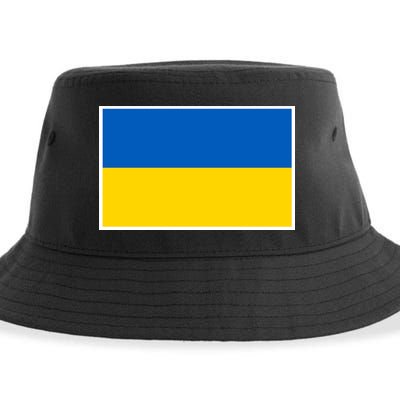 Ukraine Flag Pocket Logo Ukrainian National Colors Sustainable Bucket Hat