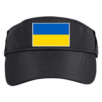 Ukraine Flag Pocket Logo Ukrainian National Colors Adult Drive Performance Visor