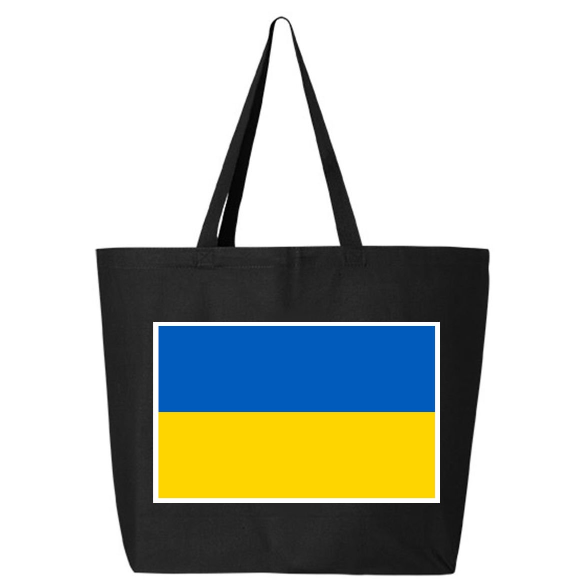 Ukraine Flag Pocket Logo Ukrainian National Colors 25L Jumbo Tote