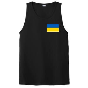 Ukraine Flag Pocket Logo Ukrainian National Colors PosiCharge Competitor Tank