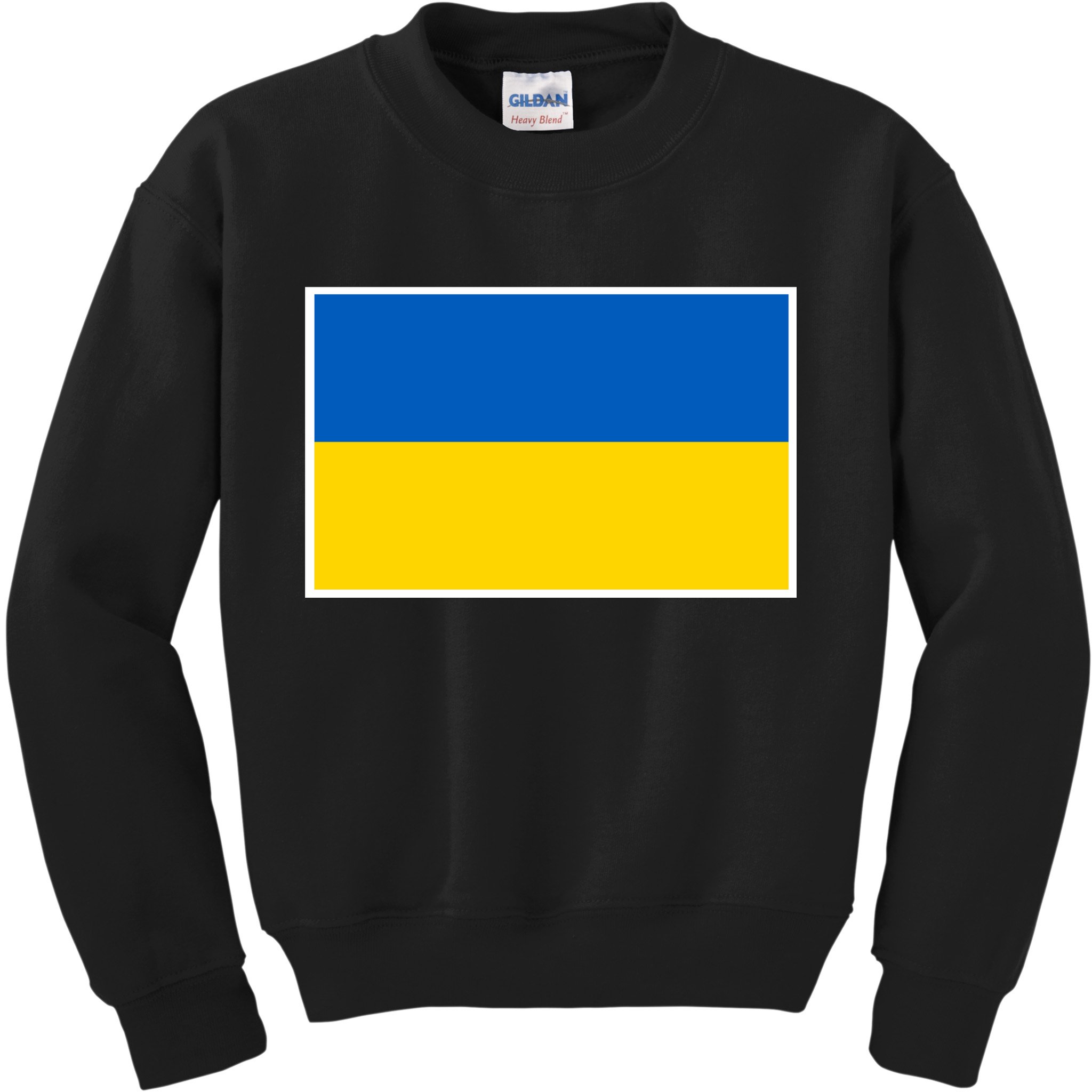Ukraine Flag Pocket Logo Ukrainian National Colors Kids Sweatshirt