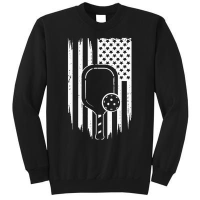 US Flag Pickleball Player Paddleball Lover Sweatshirt