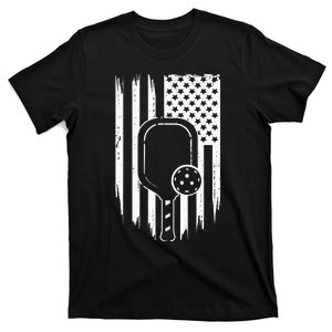 US Flag Pickleball Player Paddleball Lover T-Shirt