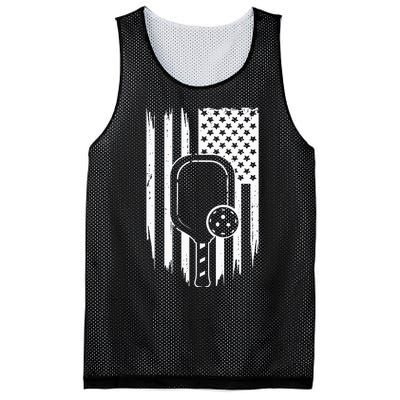 US Flag Pickleball Player Paddleball Lover Mesh Reversible Basketball Jersey Tank