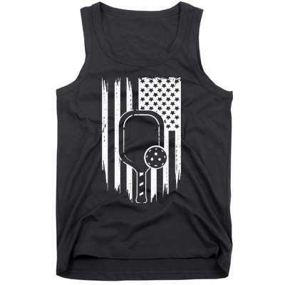 US Flag Pickleball Player Paddleball Lover Tank Top