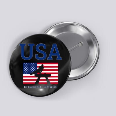 Usa Flag Pommel Horse Gymnastics Team American Gymnast Button