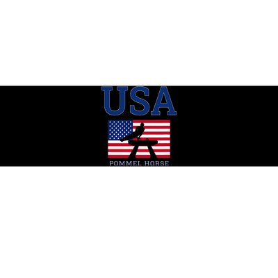 Usa Flag Pommel Horse Gymnastics Team American Gymnast Bumper Sticker