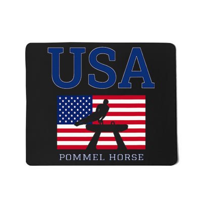 Usa Flag Pommel Horse Gymnastics Team American Gymnast Mousepad