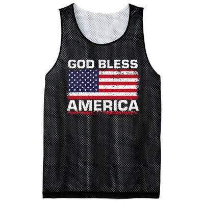 Usa Flag Patriotic God Bless America Mesh Reversible Basketball Jersey Tank