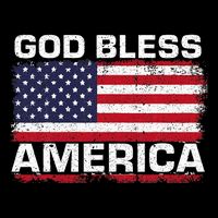 Usa Flag Patriotic God Bless America Kids Sweatshirt