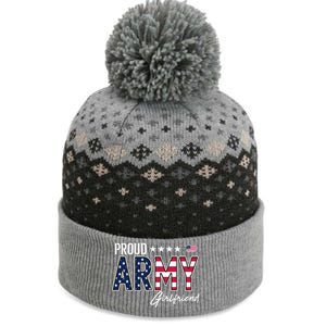 Us Flag Proud Army Friend Gift The Baniff Cuffed Pom Beanie